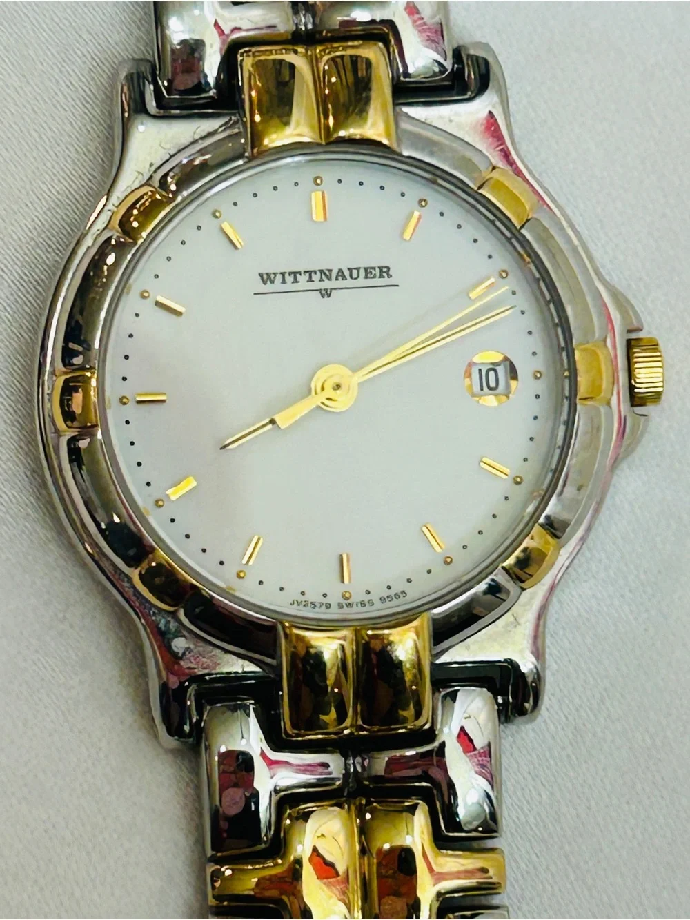 Women's Two-Tone Gold and Silver Bracelet Watch